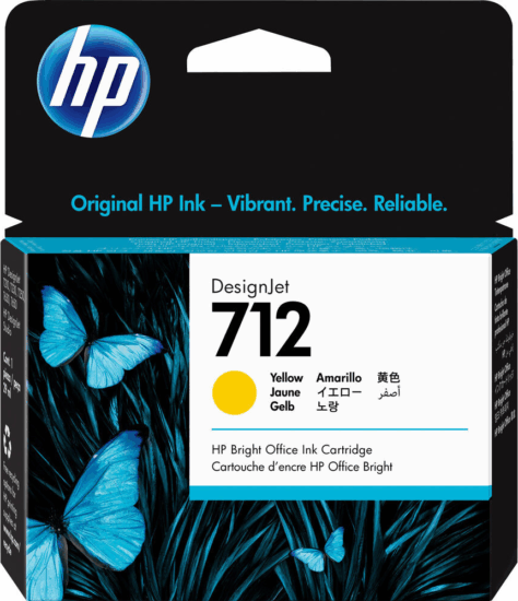 HP 712 Eredeti Tintapatron Sárga