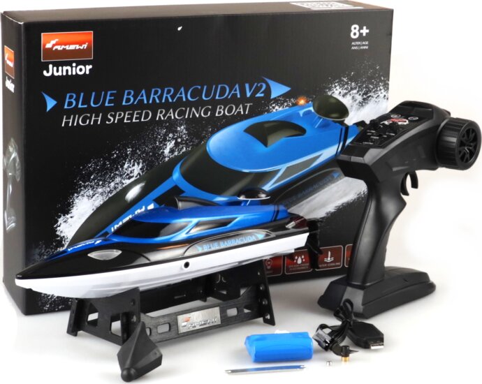 Amewi: Blue Barracuda V2 Mini távirányítós hajó