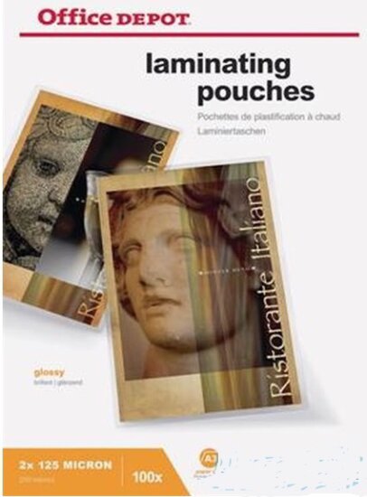 Office Depot A3 2x125mic lamináló fólia (100db/csomag)