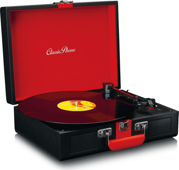 Lenco TT-110 Retro táska Bakelit lemezjátszó - Fekete