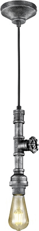 TRIO 307000188 Gotham Antik E27 ezüst fém menyezeti lámpa