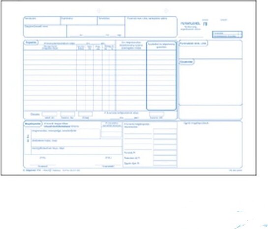 Victoria D.GEPJ.17/V/UJ A4 fekvő fuvarlevél (50 garn)