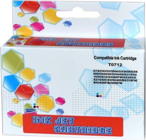 ECO (Epson T0712) Tintapatron Cián