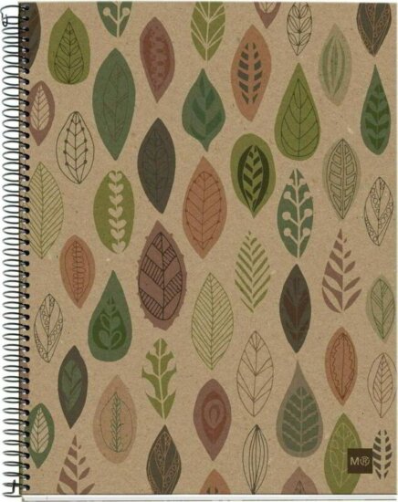 Miquelrius Ecoleaves 4x30 lapos A5 kockás spirálfüzet