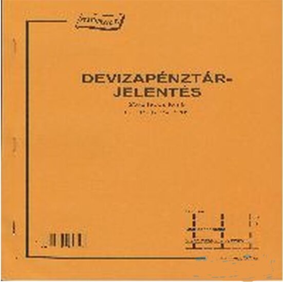 C.318-123/V A4 25x2 lapos álló deviza pénztárjelentés