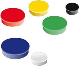 Niceday 10mm táblamágnes - Vegyes színű (10 db/csomag)