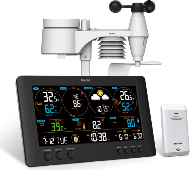 Sencor SWS 12500 WiFi időjárás-állomás