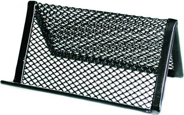 Fémhálós fekete névjegytartó