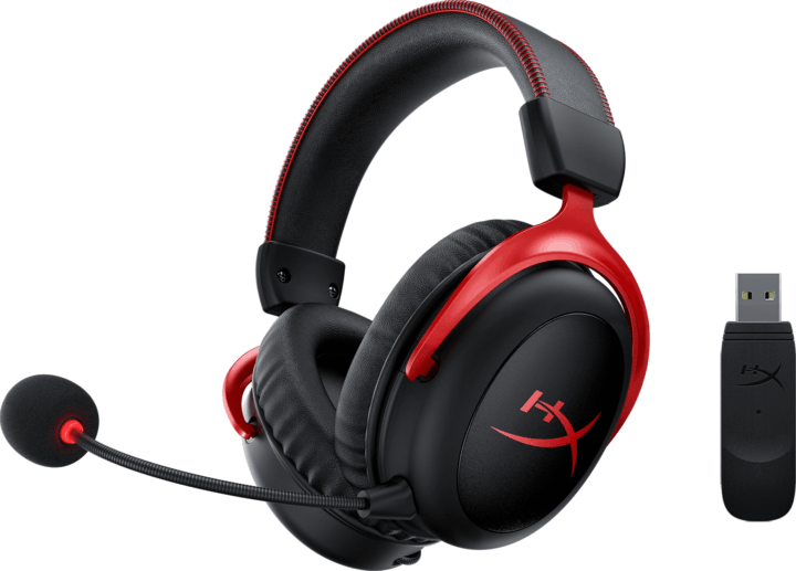 HyperX Cloud II Wireless Gaming Headset - Fekete/Piros HyperX Cloud II Wireless Gaming Headset - Fekete/Piros
