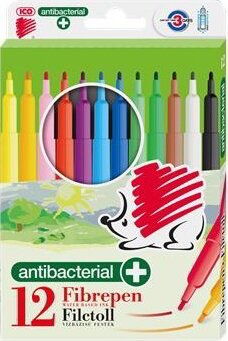 ICO Süni 300 1mm Filctoll készlet vegyes szín (12 db)