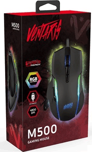 Ventaris M500 RGB USB Gaming Egér - Fekete