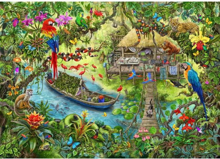 Ravensburger Exit: Dzsungel expedíció - 368 darabos puzzle Ravensburger Exit: Dzsungel expedíció - 368 darabos puzzle