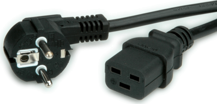 Gembird 220V hálózati tápkábel 3.0m - Fekete