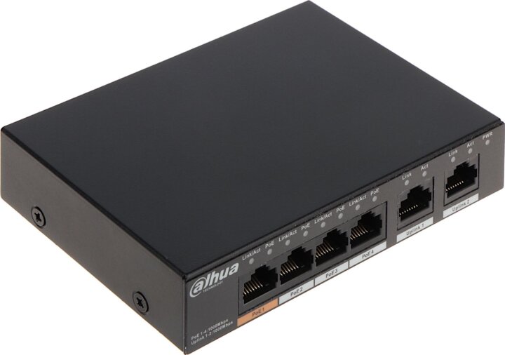 Dahua PFS3006-4GT-60 Gigabit PoE Switch Dahua PFS3006-4GT-60 Gigabit PoE Switch