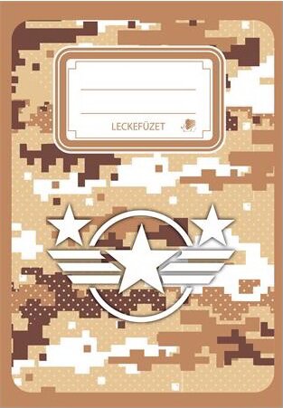 Ico Military 34 lapos A5 Tűzött leckefüzet