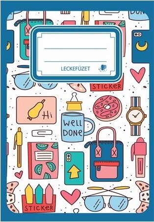 Ico Shool pattern 34 lapos A5 Tűzött leckefüzet Ico Shool pattern 34 lapos A5 Tűzött leckefüzet