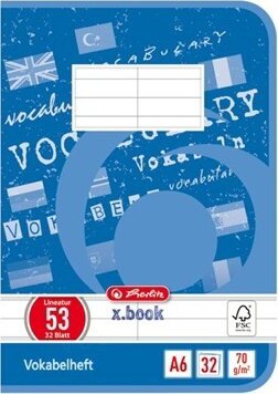 Herlitz 32 lapos A6 szótárfüzet többféle Herlitz 32 lapos A6 szótárfüzet többféle