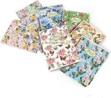 Pigna Nature Flowers 42 lapos A4 kockás füzet többféle
