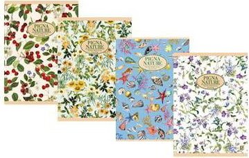 Pigna Nature Flowers 42 lapos A4 vonalas füzet többféle