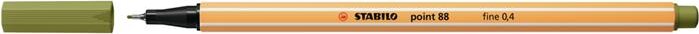 Stabilo Point 88 0.4 mm Tűfilc - Sárzöld