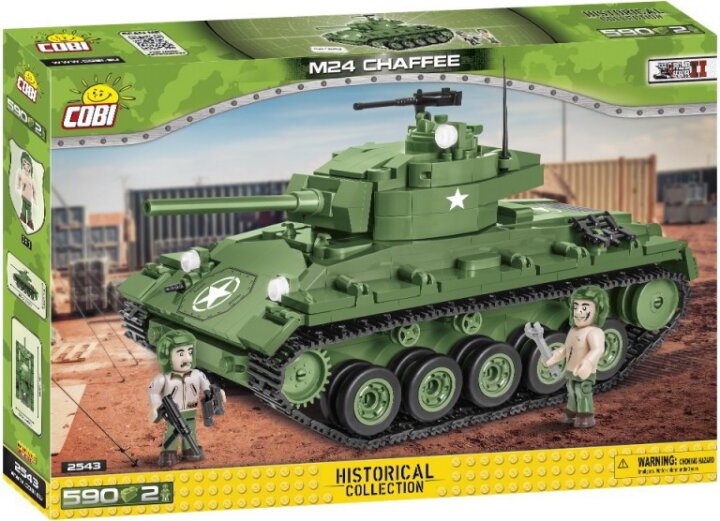Cobi M24 Chaffee Amerikai tank 590 darabos építőjáték 1:48 Cobi M24 Chaffee Amerikai tank 590 darabos építőjáték 1:48