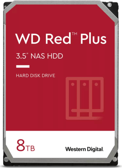 Western Digital 8TB Red Plus (256MB / 7200RPM) SATA3 3.5" NAS HDD Western Digital 8TB Red Plus (256MB / 7200RPM) SATA3 3.5" NAS HDD