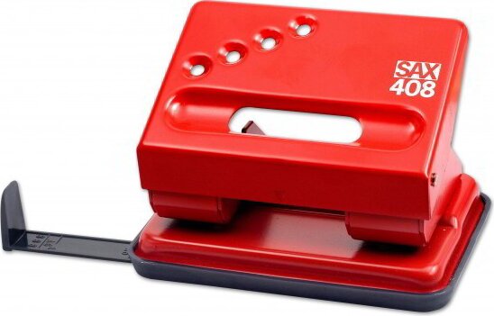 ICO Sax Kétlyukú 30 lap kapacitású lyukasztó - Piros