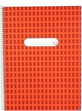 Fűzfői Papírmanufaktúra 80 lapos A4 franciakockás spirálfüzet