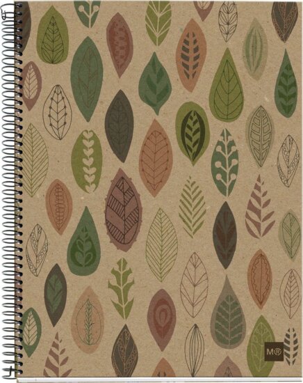 Miquelrius Ecoleaves 4x30 lap A4 kockás spirálfüzet