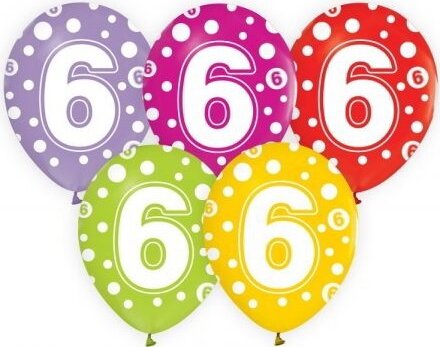 Godan Számos lufi 5 darabos szett - 6