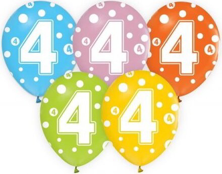 Godan Számos lufi 5 darabos szett - 4