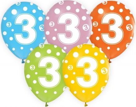 Godan Számos lufi 5 darabos szett - 3