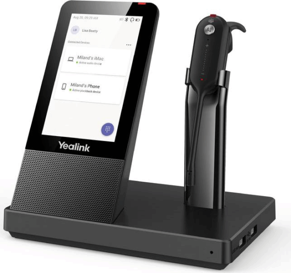 Yealink WH67 DECT Headset állomás Fekete