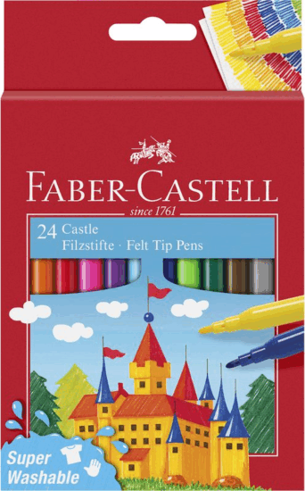 Faber-Castell Castle Filctoll készlet - Vegyes színek (24 db / csomag)