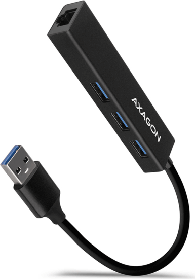 Axagon HMA-GL3A USB 3.2. Gen 2 HUB (3+1 port) Fekete