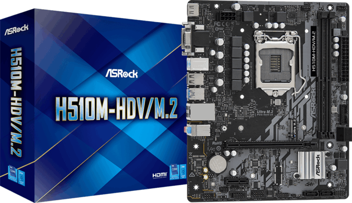 ASRock H510M-HDV/M.2 Alaplap ASRock H510M-HDV/M.2 Alaplap