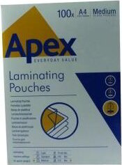 Fellowes Apex 125 mikron A4 meleglamináló fólia (100 db / csomag) Fellowes Apex 125 mikron A4 meleglamináló fólia (100 db / csomag)