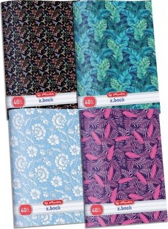 Herlitz Nature 40 lapos A5 kockás füzet többfajta
