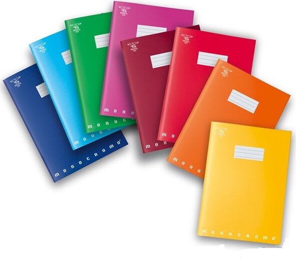 Pigna Monocromo 42 lapos A6 kockás füzet több színben