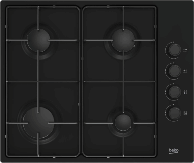 Beko HIBG64120SB Gázfőzőlap - Fekete