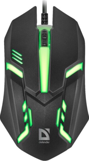 Defender Cyber MB-560L USB Gaming Egér - Fekete