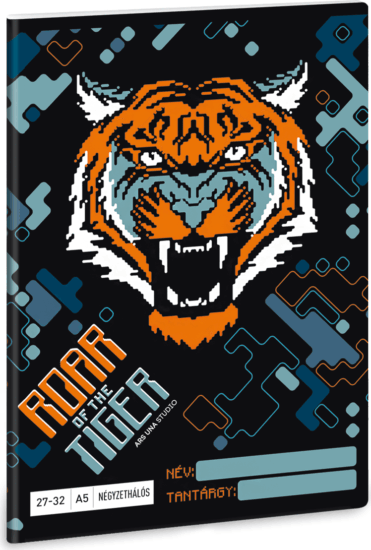 Ars Una Roar of the Tiger 32 lapos A5 vonalas füzet