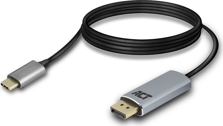 ACT AC7035 USB-C - DisplayPort kábel 1.8m Szürke