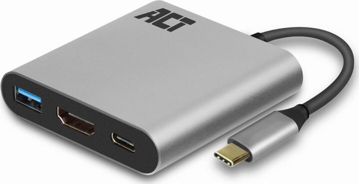 ACT AC7022 USB-C apa - HDMI + USB + USB-C anya adapter ACT AC7022 USB-C apa - HDMI + USB + USB-C anya adapter