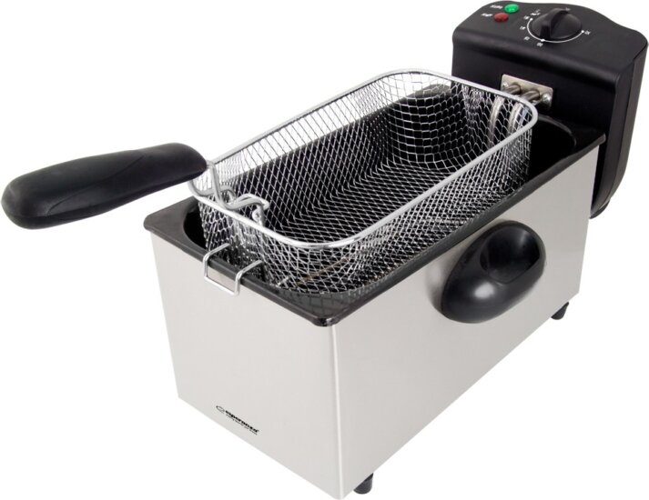 Esperanza EKG010 Falafel Olajsütő 3L 2000 Watt - Szürke