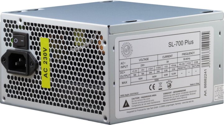 Inter-Tech 700W SL Plus tápegység