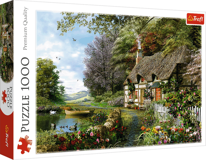 Trefl Erdei házikó - 1000 darabos panoráma puzzle Trefl Erdei házikó - 1000 darabos panoráma puzzle