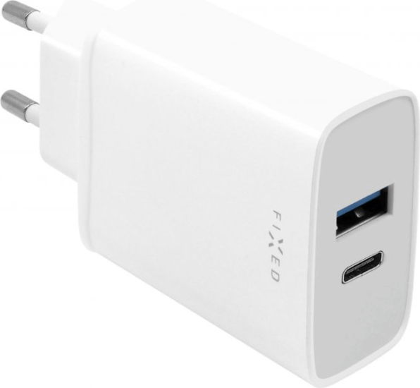 Fixed Hálózati USB-C+USB töltő 30W (20V / 3000mA)