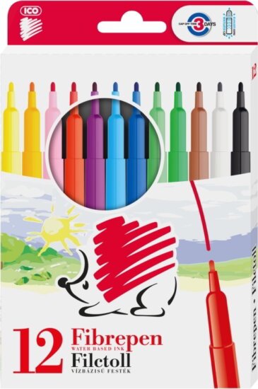 ICO Süni 300 D12 1 mm Rostíron készlet - Vegyes színek (12 db / csomag) ICO Süni 300 D12 1 mm Rostíron készlet - Vegyes színek (12 db / csomag)