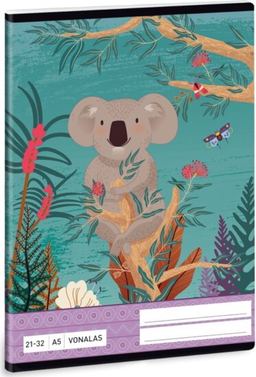 Ars Una Kirra Koala 32 lapos 4-8.osztályos vonalas füzet